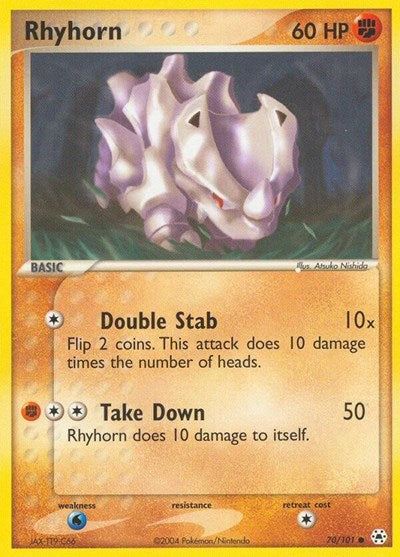 Rhyhorn (Hidden Legends) Light Play