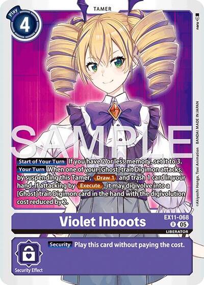 Violet Inboots (Dawn of Liberator) Near Mint - Nick Nack's Full Frontal Attack