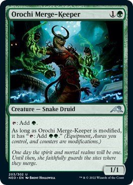 Orochi Merge - Keeper (Kamigawa: Neon Dynasty) Near Mint - Nick Nack's Full Frontal Attack