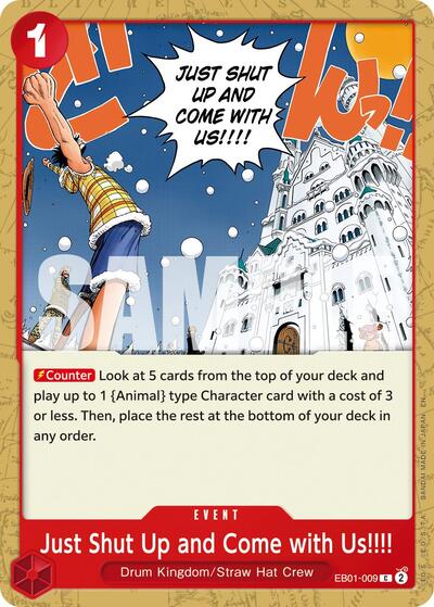 Just Shut Up and Come with Us!!!! (Reprint) (Premium Booster - The Best - Vol. 2) Near Mint - Nick Nack's Full Frontal Attack