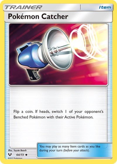 Pokemon Catcher (Shining Legends) Near Mint - Nick Nack's Full Frontal Attack
