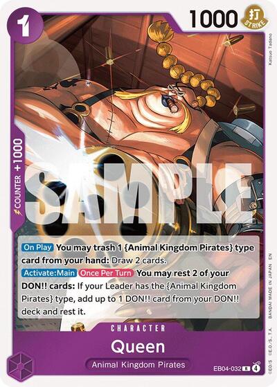 Queen (The Azure Sea's Seven) Near Mint Foil - Nick Nack's Full Frontal Attack