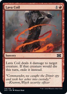 Lava Coil (Double Masters 2022) Near Mint Foil - Nick Nack's Full Frontal Attack