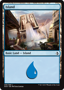 Island (3) (Amonkhet) Near Mint