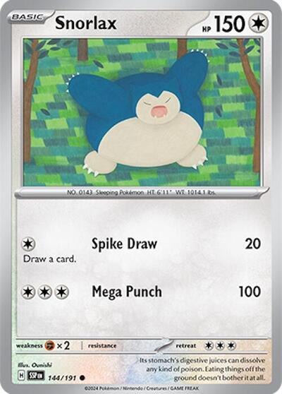 Snorlax (SV08: Surging Sparks) Near Mint