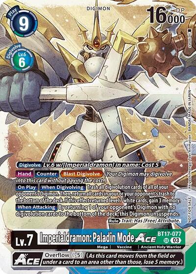Imperialdramon: Paladin Mode ACE (World Convergence Release Event) (World Convergence Release Event Cards) Near Mint