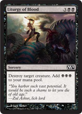 Liturgy of Blood (Magic 2014 Core Set) Near Mint - Nick Nack's Full Frontal Attack