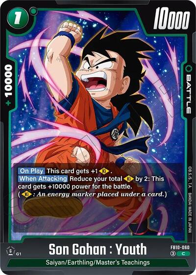 Son Gohan : Youth FB10-060 (Cross Force) Near Mint