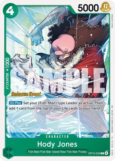 Hody Jones (Adventure on Kami's Island Release Event Cards) Near Mint