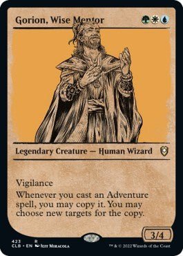 Gorion, Wise Mentor (Showcase) (Commander Legends: Battle for Baldur's Gate) Near Mint - Nick Nack's Full Frontal Attack