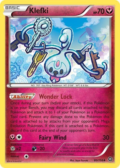Klefki (XY - Steam Siege) Near Mint - Nick Nack's Full Frontal Attack
