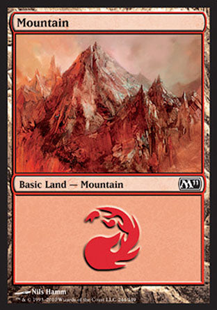 Mountain (244) (Magic 2011 Core Set) Near Mint
