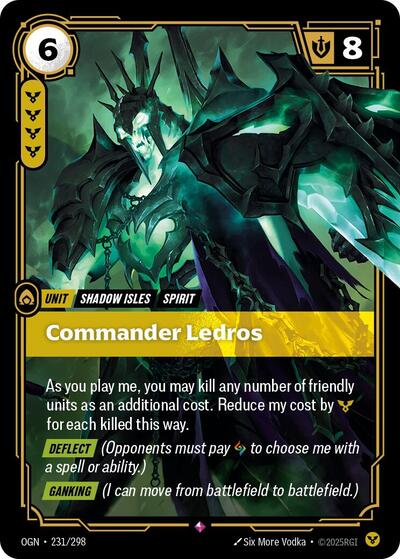 Commander Ledros (Origins) Near Mint Foil - Nick Nack's Full Frontal Attack