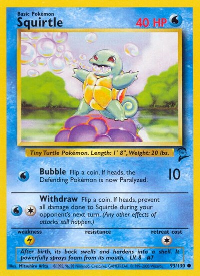 Squirtle (Base Set 2) Damaged / Poor
