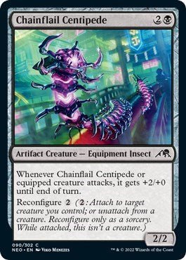 Chainflail Centipede (Kamigawa: Neon Dynasty) Near Mint - Nick Nack's Full Frontal Attack