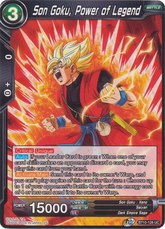 Son Goku, Poder de Leyenda [BT10-128] 