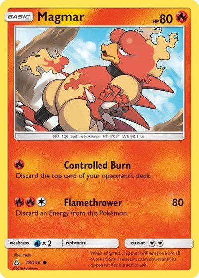 Magmar (SM - Ultra Prism) Near Mint - Nick Nack's Full Frontal Attack