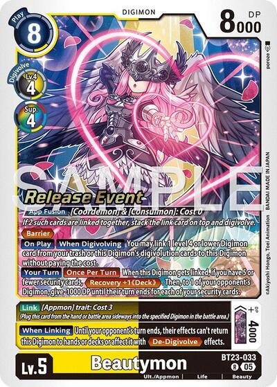 Beautymon (Hackers' Slumber Release Event Cards) Near Mint Foil