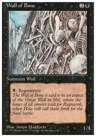Wall of Bone (4th Edition) Light Play - Nick Nack's Full Frontal Attack