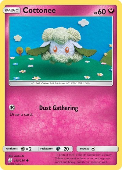 Cottonee (SM - Unified Minds) Near Mint Reverse Holofoil - Nick Nack's Full Frontal Attack