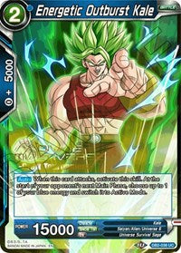 Energetic Outburst Kale (Divine Multiverse Draft Tournament) (DB2-038) [Cartes de promotion de tournoi] 