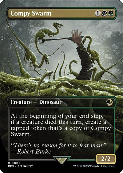 Compy Swarm (Borderless) (Universes Beyond: Jurassic World Collection) Medium Play