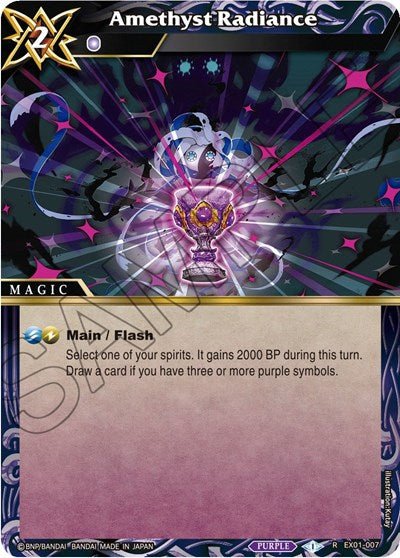 Amethyst Radiance (Expansion Set 01: Elemental Spark) Near Mint Holofoil - Nick Nack's Full Frontal Attack