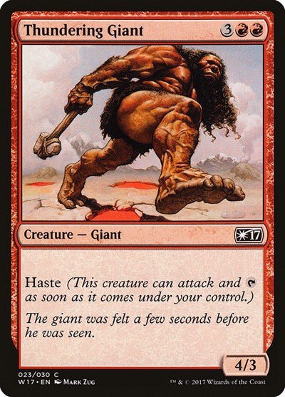 Thundering Giant (Welcome Deck 2017) Near Mint - Nick Nack's Full Frontal Attack