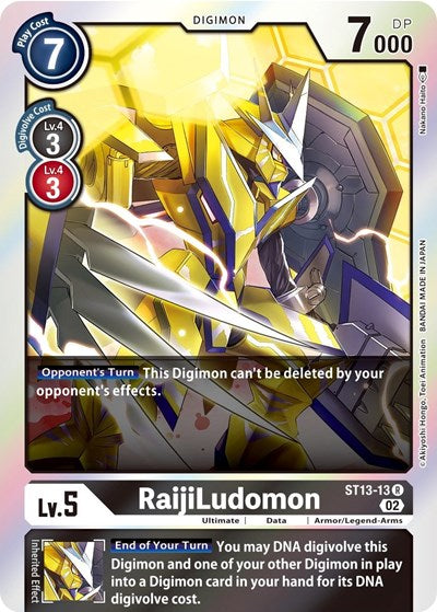 RaijiLudomon (Starter Deck 13: Ragnaloardmon) Near Mint Foil