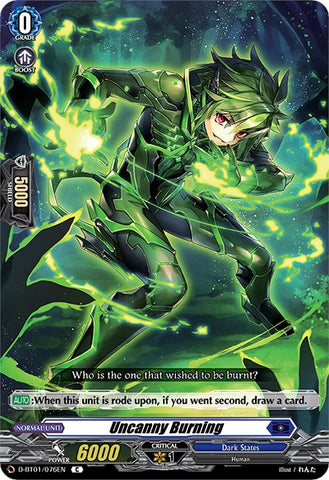 Uncanny Burning (D-BT01/076EN) [Genesis of the Five Greats]