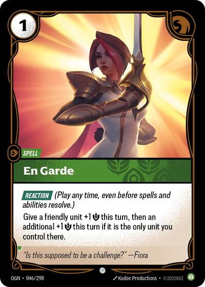 En Garde (Origins) Near Mint - Nick Nack's Full Frontal Attack