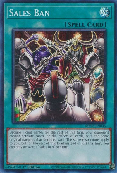Sales Ban (25th Anniversary Tin: Dueling Heroes Mega Pack) Light Play 1st Edition - Nick Nack's Full Frontal Attack
