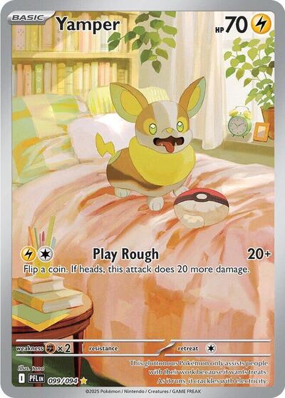 Yamper - 099 (ME02: Phantasmal Flames) Near Mint Holofoil - Nick Nack's Full Frontal Attack