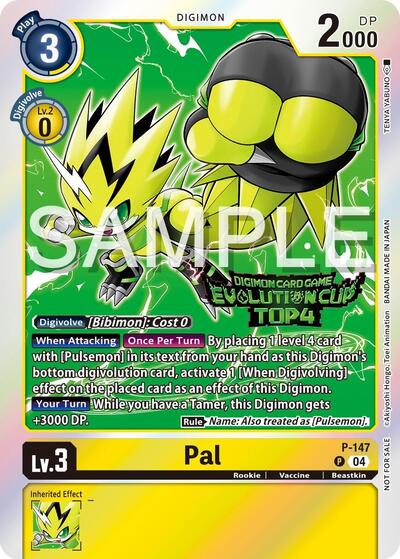 Pal P-147 (2024 Evolution Cup Top 4) (Digimon Promotion Cards) Near Mint Foil