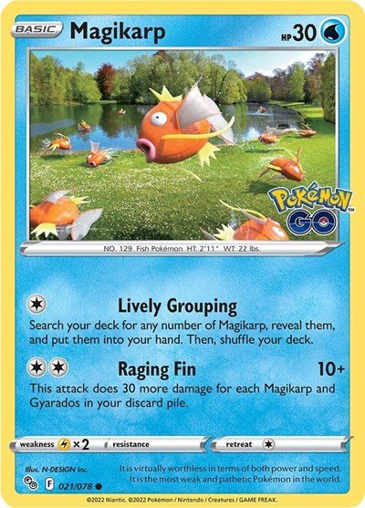 Magikarp (Pokemon GO) Near Mint - Nick Nack's Full Frontal Attack