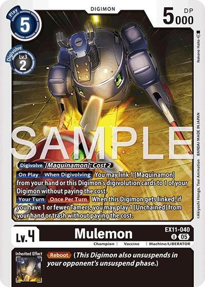 Mulemon (Dawn of Liberator) Near Mint - Nick Nack's Full Frontal Attack