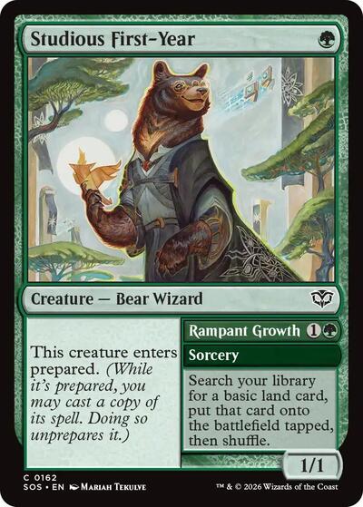 Studious First - Year (Secrets of Strixhaven) Near Mint - Nick Nack's Full Frontal Attack