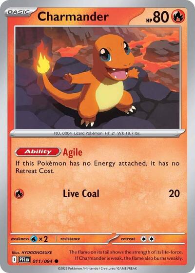 Charmander (ME02: Phantasmal Flames) Near Mint Reverse Holofoil