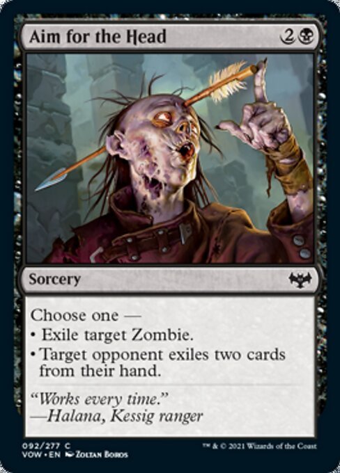 Aim for the Head (Innistrad: Crimson Vow) Near Mint - Nick Nack's Full Frontal Attack