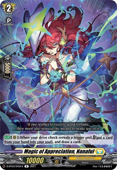 Magic of Appreciation, Nanaful (D - BT03: Advance of Intertwined Stars) Near Mint - Nick Nack's Full Frontal Attack