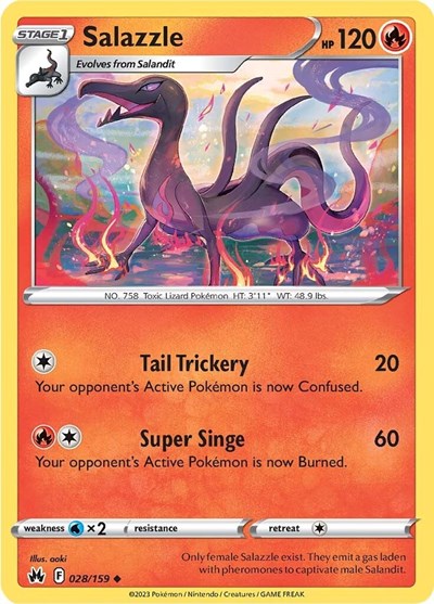 Salazzle (Crown Zenith) Near Mint Reverse Holofoil