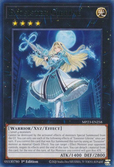 Exosister Gibrine (25th Anniversary Tin: Dueling Heroes Mega Pack) Light Play 1st Edition - Nick Nack's Full Frontal Attack