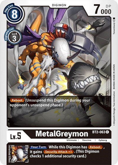 MetalGreymon BT2-063 (Release Special Booster) Near Mint - Nick Nack's Full Frontal Attack