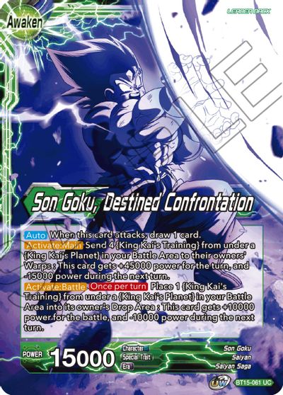 Son Goku // Son Goku, Destined Confrontation (BT15-061) [Saiyan Showdown]