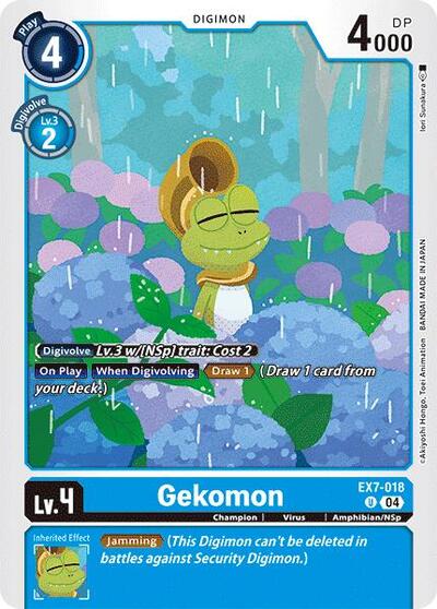 Gekomon (Digimon LIBERATOR) Near Mint - Nick Nack's Full Frontal Attack