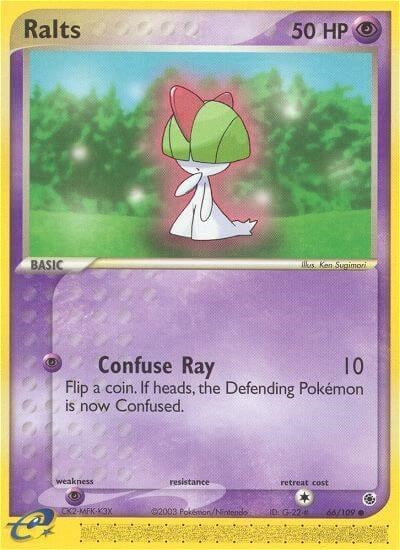 Ralts - 66 (Ruby and Sapphire) Light Play