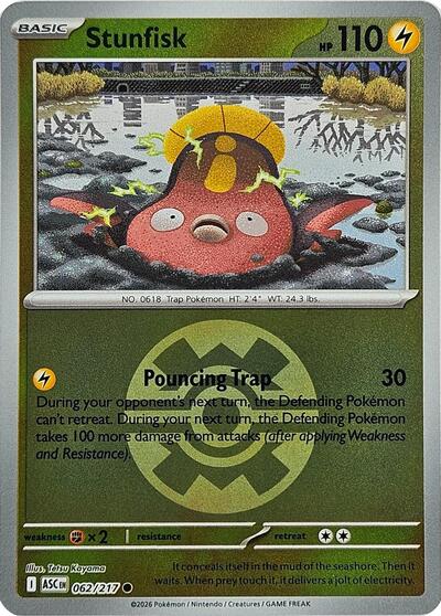 Stunfisk (Quick Ball) (ME: Ascended Heroes) Near Mint Reverse Holofoil - Nick Nack's Full Frontal Attack