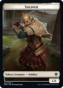 Soldier / Powerstone Double - sided Token (Promos: 30th Anniversary Promos) Near Mint Foil - Nick Nack's Full Frontal Attack