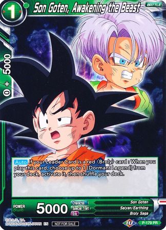 Son Goten, Despertando a la Bestia (P-179) [Tarjetas de Promoción] 