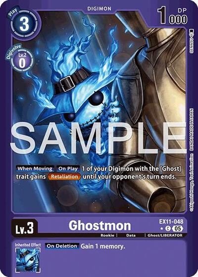 Ghostmon (Limited Foil) (Dawn of Liberator) Near Mint Foil - Nick Nack's Full Frontal Attack